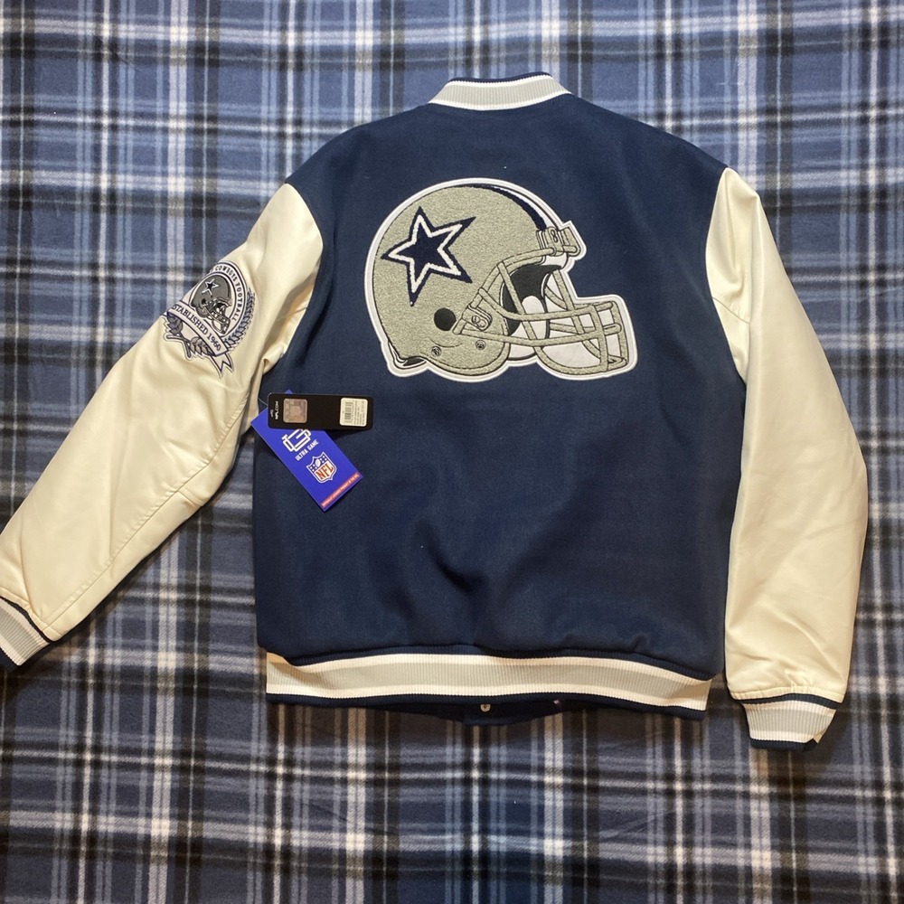 Ultra Game Dallas Cowboys Letterman Varsity Jacket Size Medium NWT - Picture 5 of 8